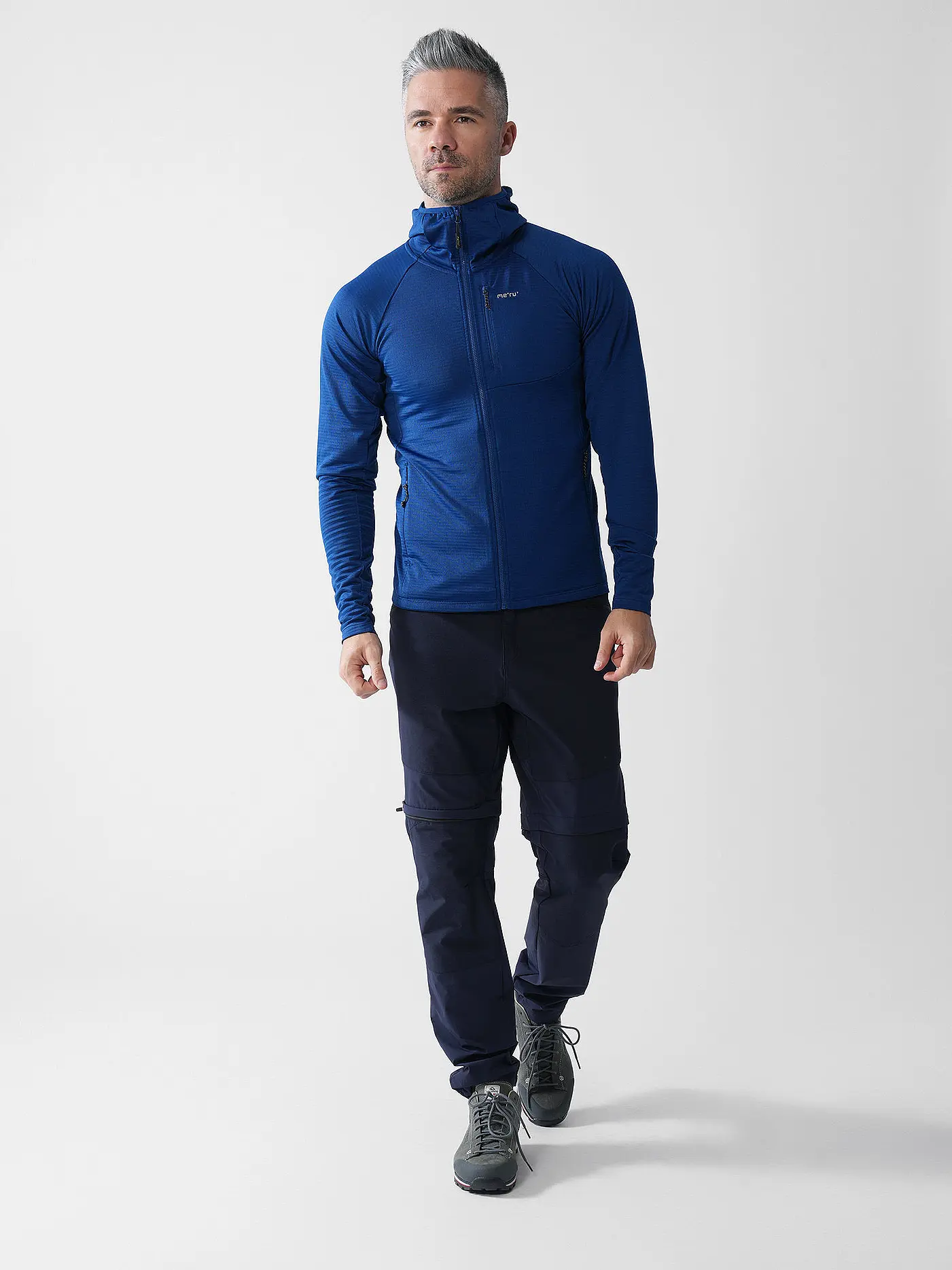 MERU | Herren Fleecejacke Highfields Hoodie | dunkelblau